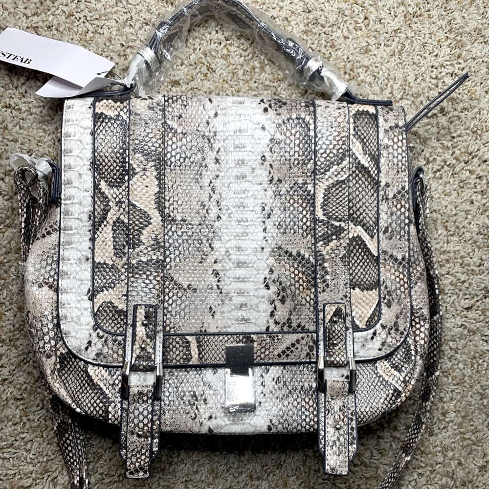 JustFab Snakeskin Bag NWT